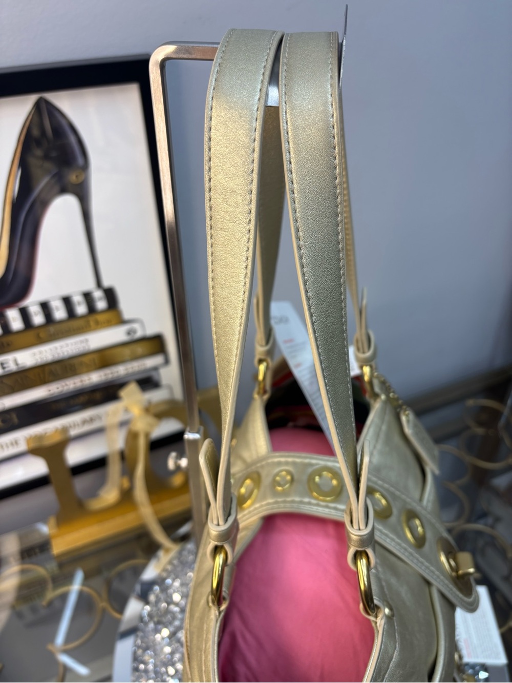 Coach 2009 Lily Legacy Metallic Gold Shoulder Bag w/matching wallet NWOT - Picture 10 of 17